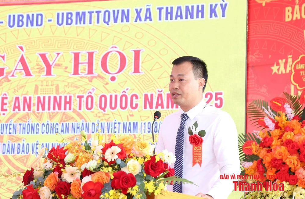 Chủ tịch UBND tỉnh Đỗ Minh Tuấn dự “Ngày hội toàn dân bảo vệ an ninh Tổ quốc” tại xã Thanh Kỳ