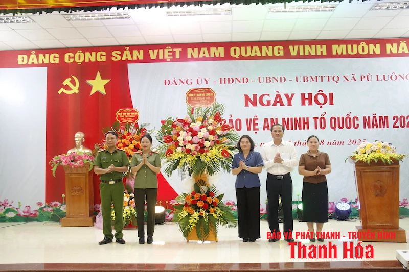Xã Pù Luông tổ chức Ngày hội Toàn dân bảo vệ an ninh Tổ quốc”