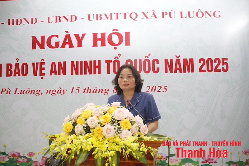 Xã Pù Luông tổ chức Ngày hội Toàn dân bảo vệ an ninh Tổ quốc”