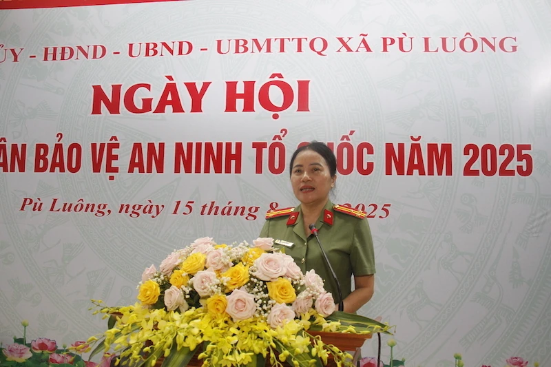 Xã Pù Luông tổ chức Ngày hội Toàn dân bảo vệ an ninh Tổ quốc”