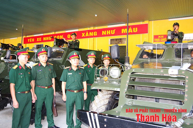 Bộ CHQS tỉnh kiểm tra công tác sẵn sàng chiến đấu tại các đơn vị