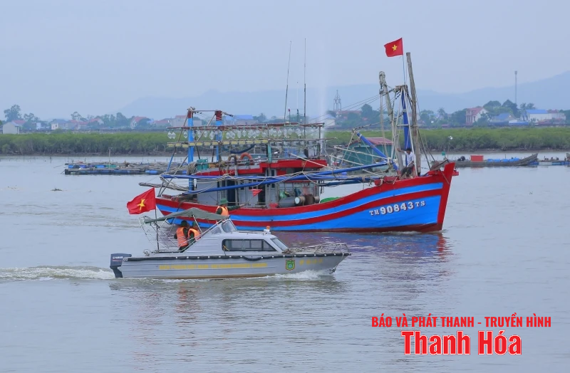 Thanh Hóa: 100% chủ tàu thuyền đã nắm được thông tin, đường đi của bão số 5