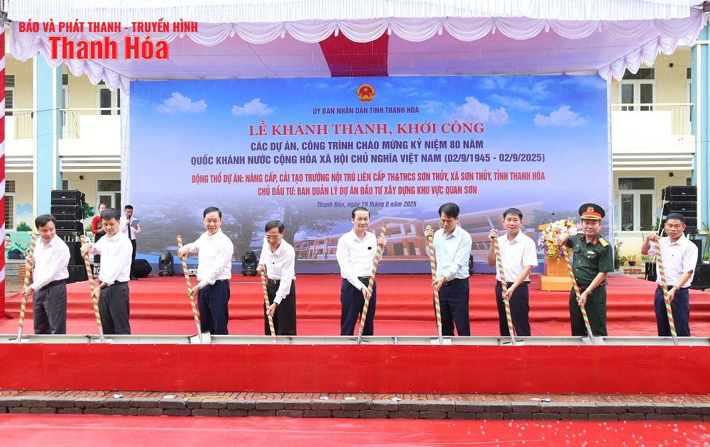 Khởi công Dự án nâng cấp, cải tạo Trường Nội trú liên cấp tiểu học - THCS Sơn Thủy