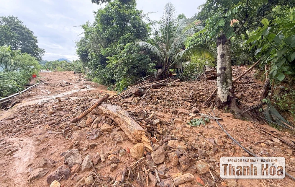 Nhiều điểm sạt lở nghiêm trọng trên Quốc lộ 47, tạm thời chia cắt xã Yên Nhân