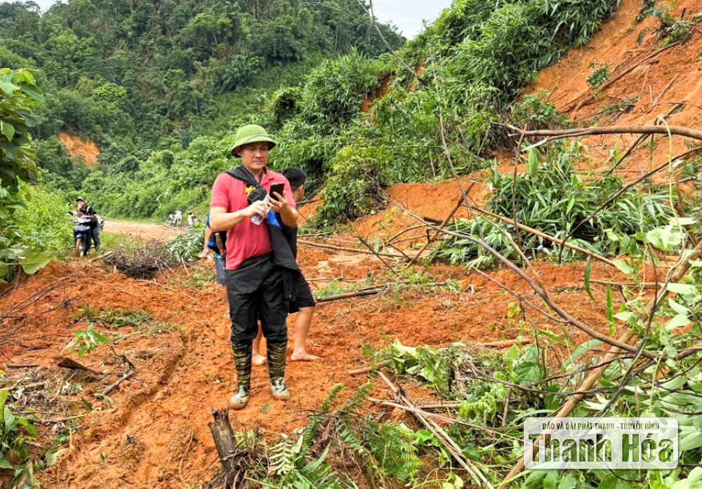 Nhiều điểm sạt lở nghiêm trọng trên Quốc lộ 47, tạm thời chia cắt xã Yên Nhân