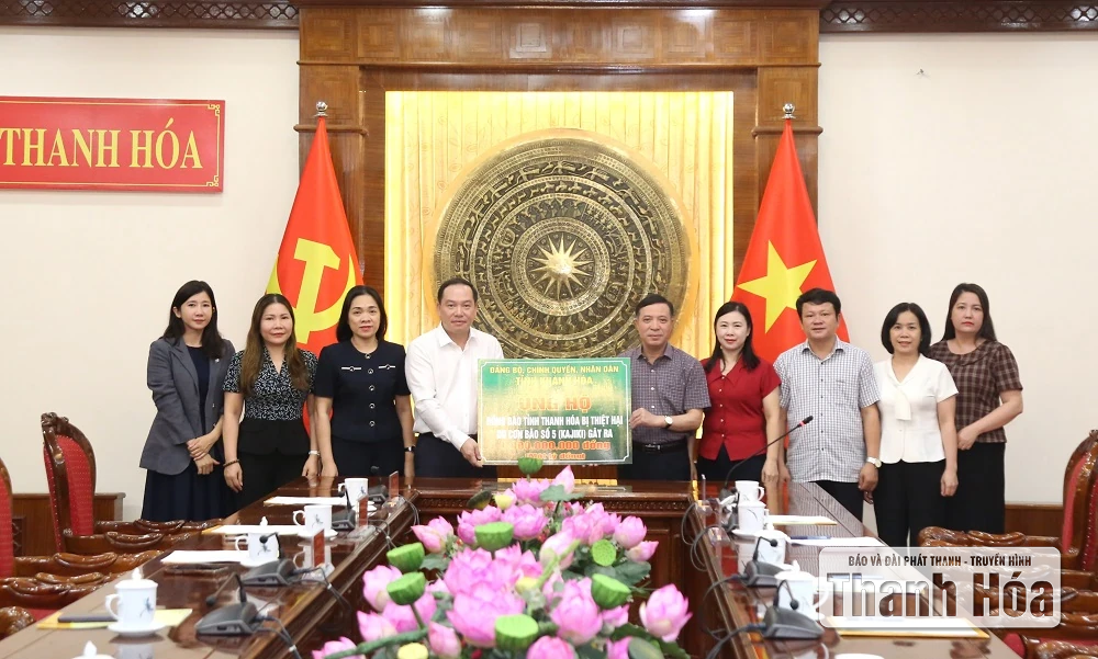 Tỉnh Khánh Hòa ủng hộ đồng bào Thanh Hóa khắc phục hậu quả lũ lụt