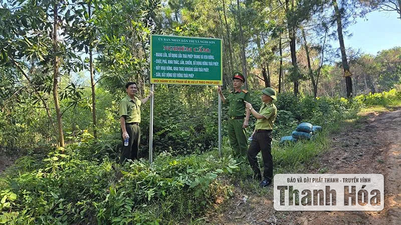 Ban Quản lý rừng phòng hộ Nghi Sơn tăng cường canh lửa, giữ rừng