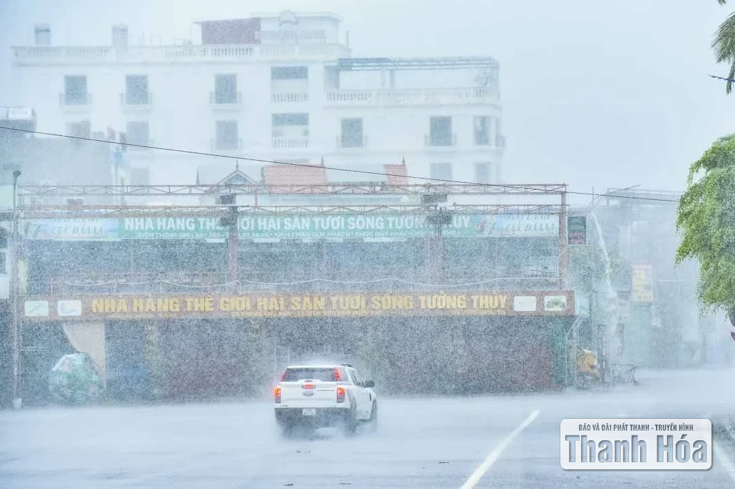 Ngày 31/8, khu vực Thanh Hóa có mưa rào và dông rải rác