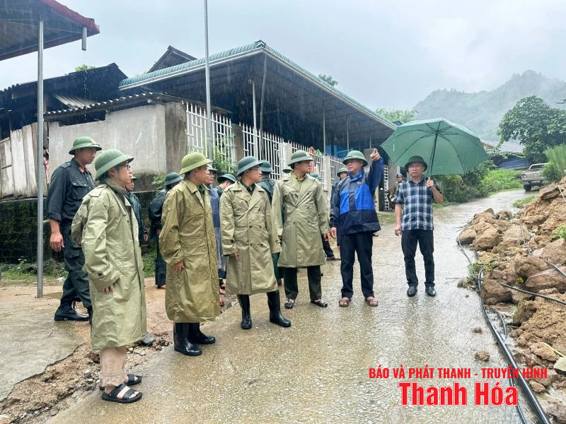 Chỉ huy trưởng Ban Chỉ huy BĐBP tỉnh kiểm tra điểm sạt lở, công trình thuỷ lợi tại các xã miền núi