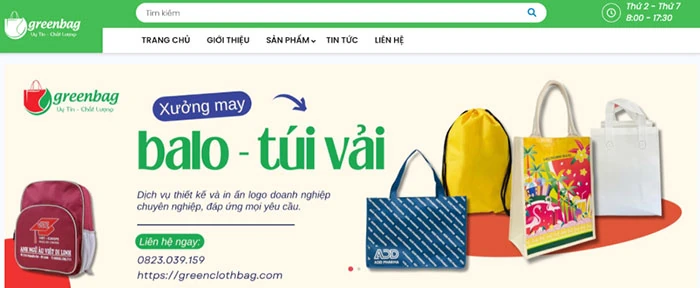 GreenClothBag - Xưởng sản xuất & In ấn túi vải không dệt giá rẻ Hà Nội