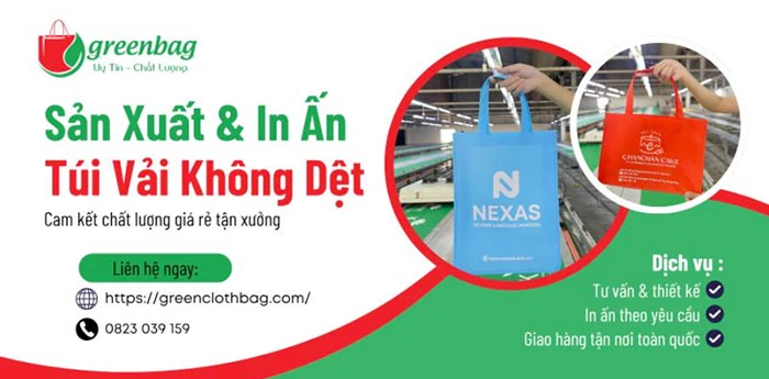GreenClothBag - Xưởng sản xuất & In ấn túi vải không dệt giá rẻ Hà Nội