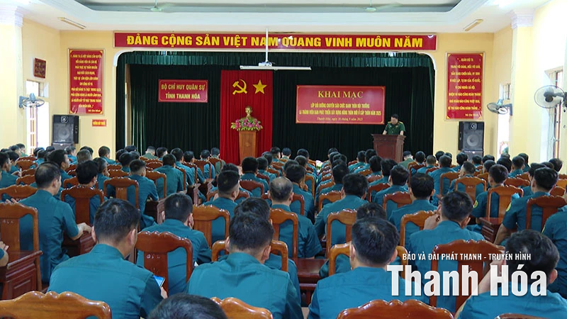 Bộ Chỉ huy quân sự tỉnh tập huấn chuyên sâu chức danh thôn đội trưởng