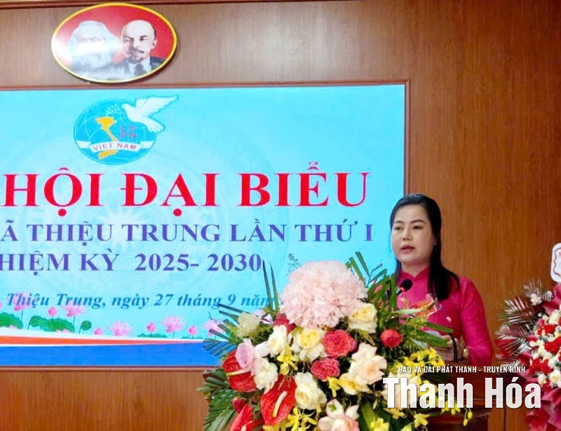 Đại hội đại biểu Phụ nữ xã Thiệu Trung lần thứ I, nhiệm kỳ 2025-2030