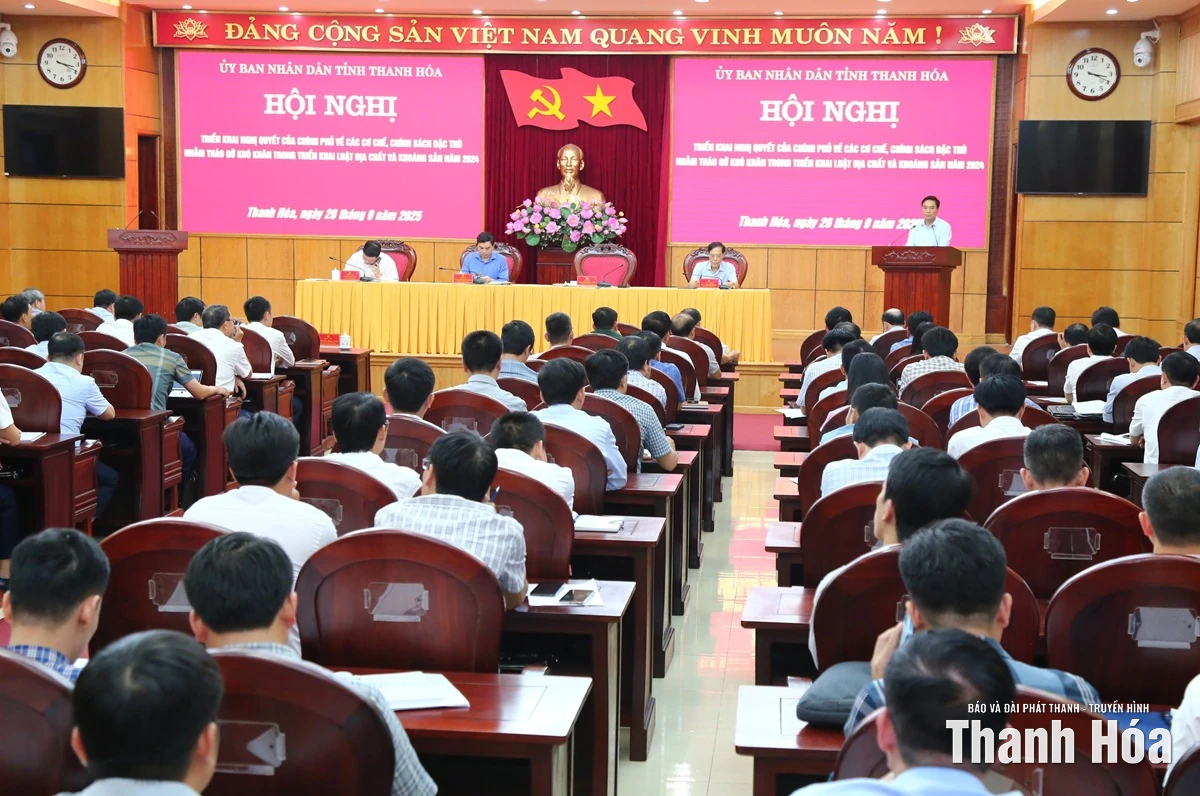 Thanh Hóa triển khai Nghị quyết của Chính phủ về các cơ chế, chính sách đặc thù nhằm tháo gỡ khó khăn trong triển khai Luật Địa chất và khoáng sản