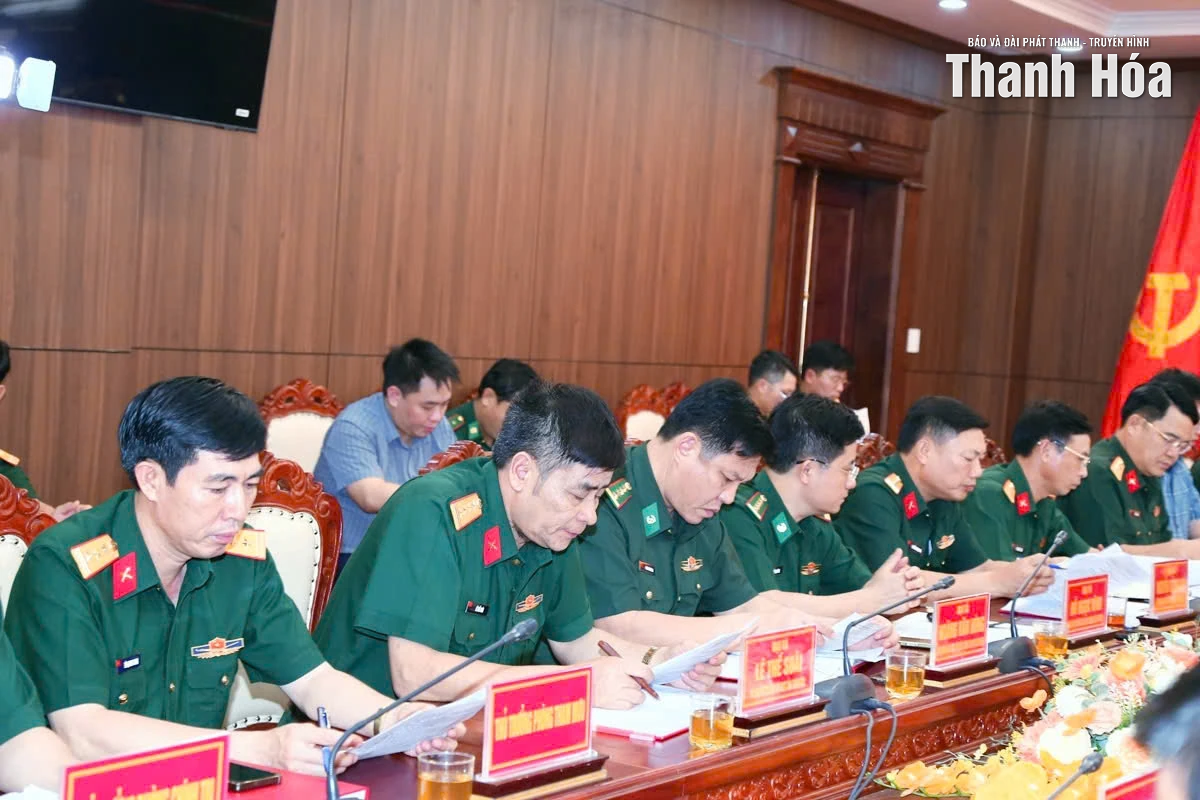 Đoàn công tác Bộ Quốc phòng kiểm tra công tác ứng phó với bão số 10 tại Thanh Hóa