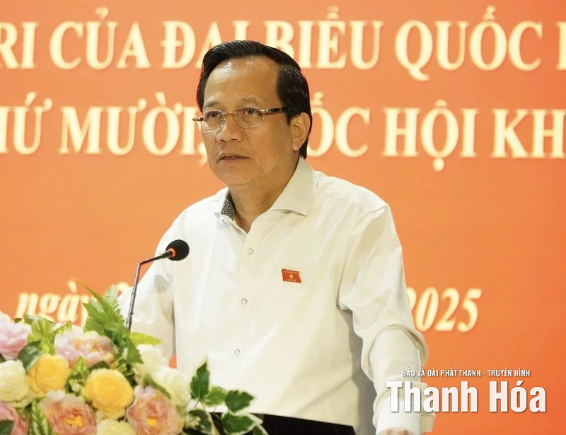 Nhiều ý kiến tâm huyết của cử tri xã Nông Cống gửi tới Đoàn đại biểu Quốc hội tỉnh