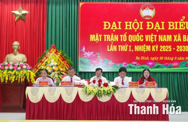 Đại hội đại biểu MTTQ xã Ba Đình lần thứ I, nhiệm kỳ 2025-2030