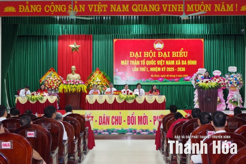 Đại hội đại biểu MTTQ xã Ba Đình lần thứ I, nhiệm kỳ 2025-2030