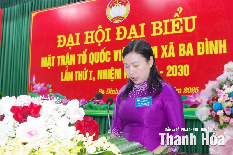 Đại hội đại biểu MTTQ xã Ba Đình lần thứ I, nhiệm kỳ 2025-2030