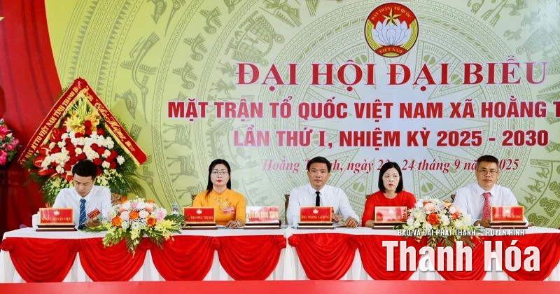 Đại hội MTTQ xã Hoằng Thanh khẳng định quyết tâm đoàn kết - dân chủ - đổi mới - phát triển