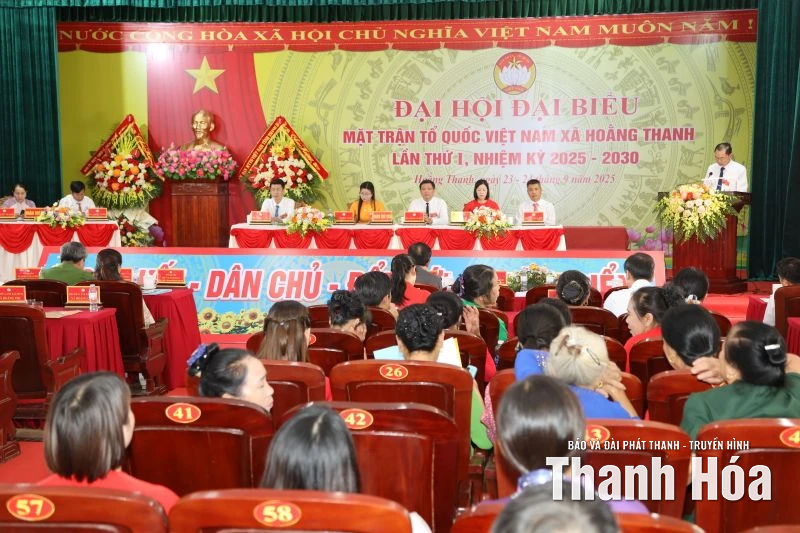 Đại hội MTTQ xã Hoằng Thanh khẳng định quyết tâm đoàn kết - dân chủ - đổi mới - phát triển