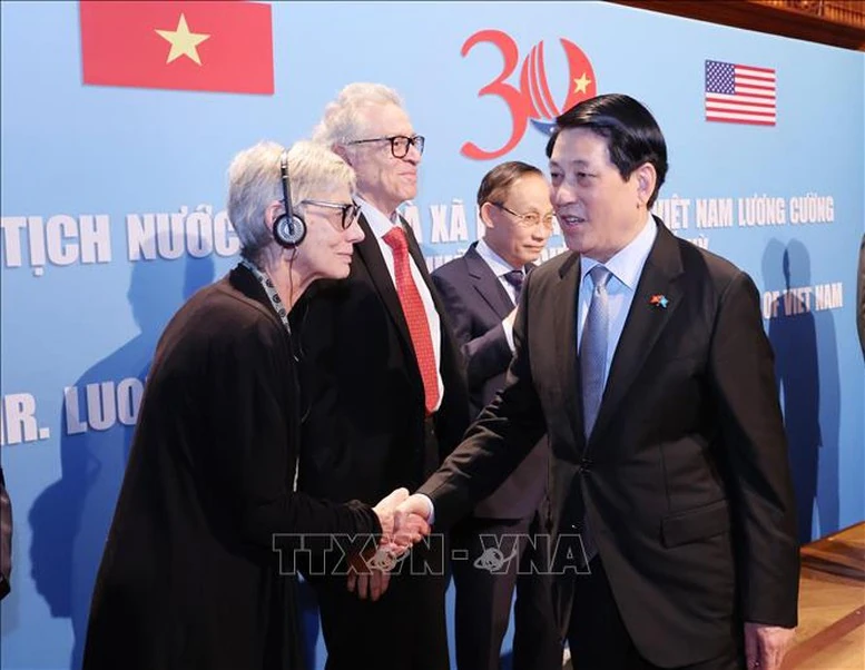 Chủ tịch nước Lương Cường: Việt Nam luôn trân trọng tình cảm của nhân dân yêu chuộng hòa bình Mỹ