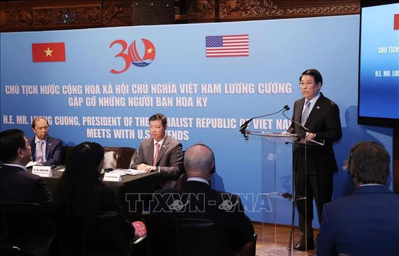 Chủ tịch nước Lương Cường: Việt Nam luôn trân trọng tình cảm của nhân dân yêu chuộng hòa bình Mỹ