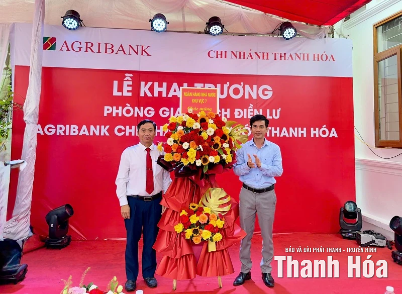 Khai trương Phòng giao dịch Điền Lư Agribank Chi nhánh Bá Thước Thanh Hóa