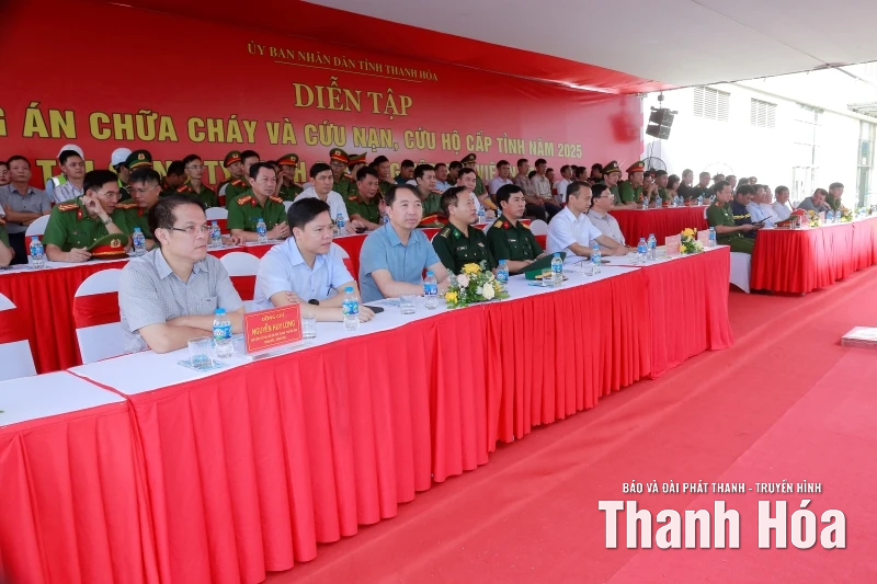 Diễn tập phương án chữa cháy và cứu nạn, cứu hộ cấp tỉnh năm 2025