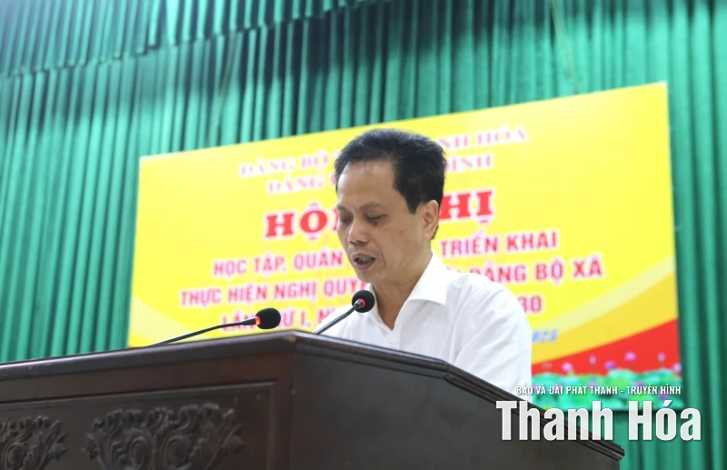 Xã Ba Đình quán triệt, triển khai thực hiện Nghị quyết Đại hội Đảng bộ xã