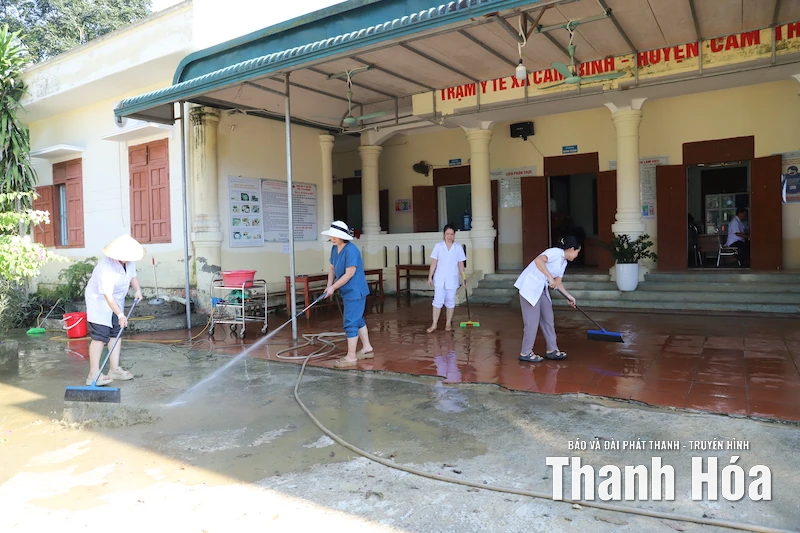 Cấp hoá chất xử lý môi trường và phòng chống dịch bệnh cho Trung tâm Y tế Cẩm Thuỷ