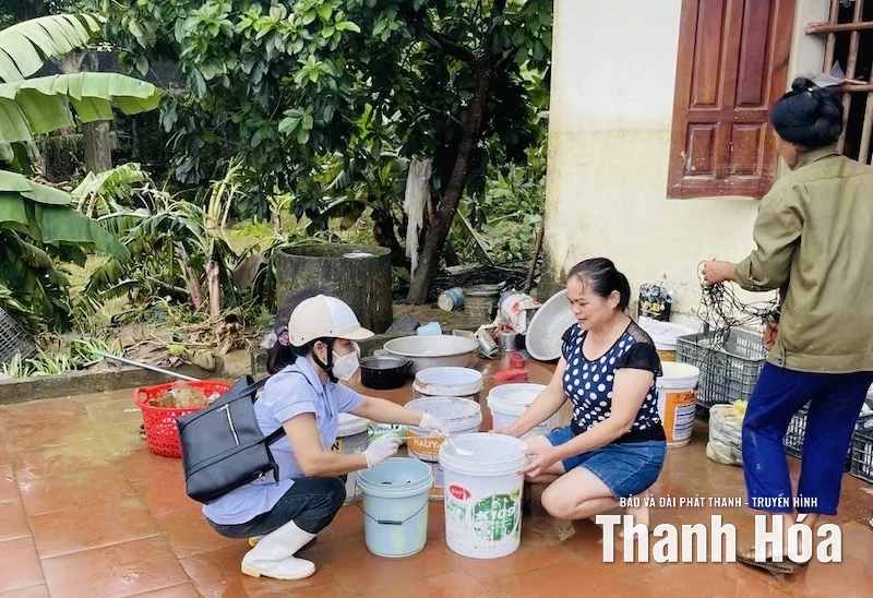 Cấp hoá chất xử lý môi trường và phòng chống dịch bệnh cho Trung tâm Y tế Cẩm Thuỷ