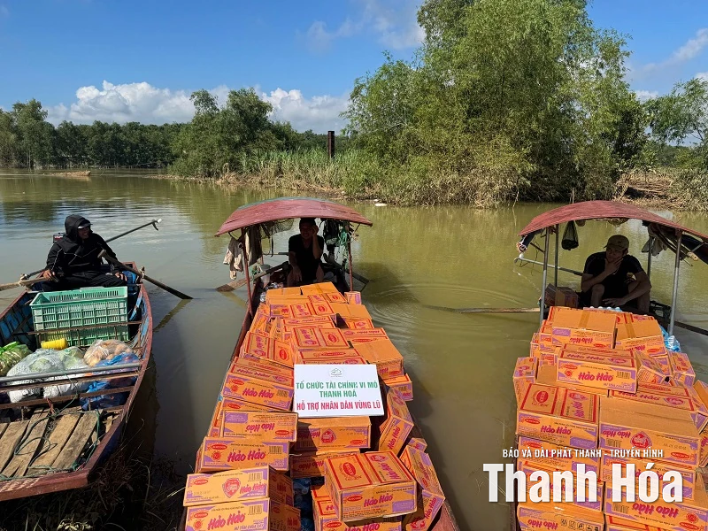 Tổ chức TCVM Thanh Hóa hỗ trợ Nhân dân vùng ngập lụt do bão số 10