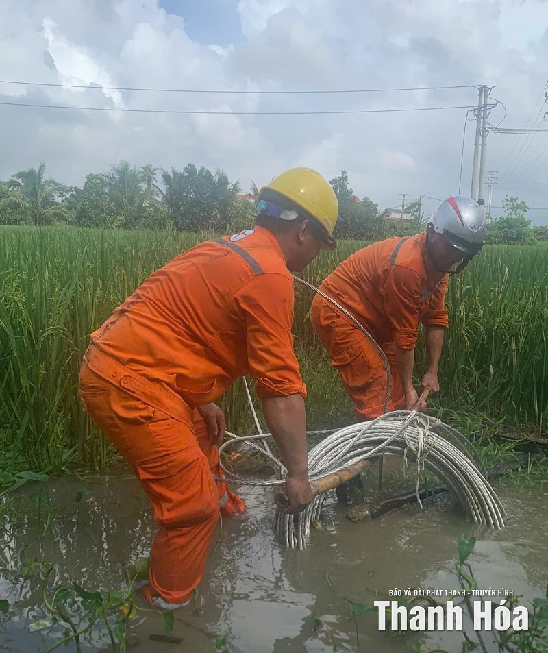 Khẩn trương khắc phục sự cố, sớm cấp điện trở lại cho khách hàng