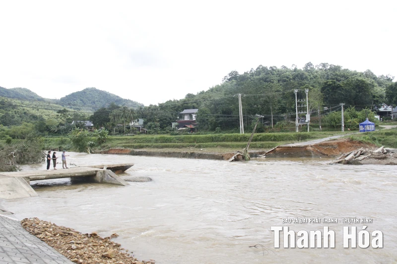 65 hộ dân thôn Mật Thành, xã Quý Lương bị cô lập