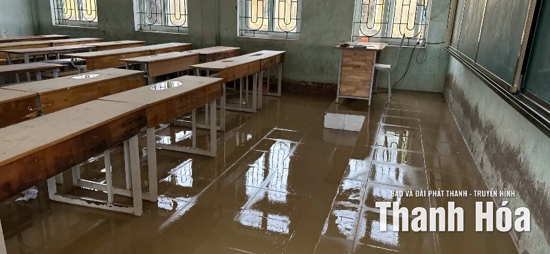 Thanh Hóa: 124 cơ sở giáo dục tiếp tục cho học sinh nghỉ học do ảnh hưởng của mưa bão