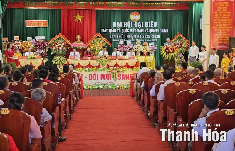 Tổ chức thành công Đại hội đại biểu MTTQ xã Quảng Chính lần thứ nhất