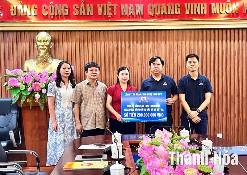 Các doanh nghiệp ủng hộ người dân Thanh Hóa bị thiệt hại do bão số 10