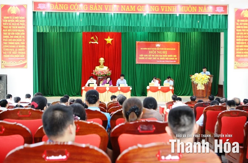 ĐBQH tỉnh ghi nhận nhiều vấn đề dân sinh cử tri xã Lam Sơn phản ánh