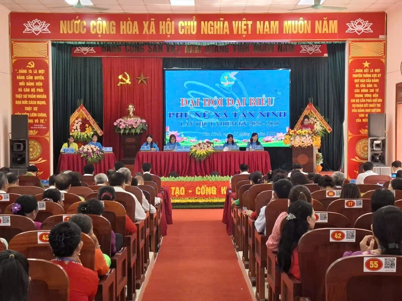 Đại hội đại biểu Hội liên hiệp Phụ nữ xã Tân Ninh lần thứ I, nhiệm kỳ 2025-2030
