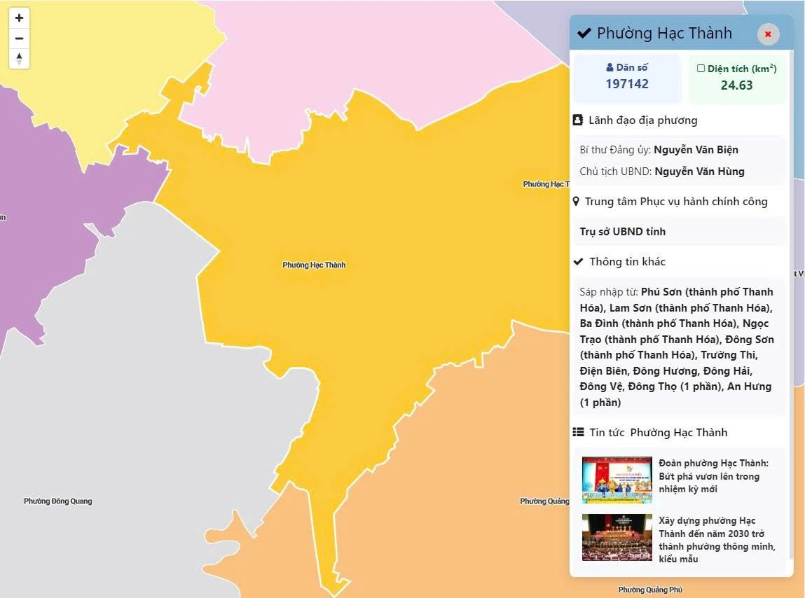 Báo và Đài PT-TH Thanh Hóa ra mắt trang dữ liệu số 166 xã, phường