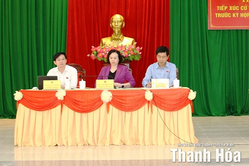 ĐBQH tỉnh ghi nhận nhiều vấn đề dân sinh cử tri xã Lam Sơn phản ánh