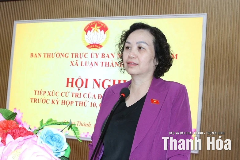 Cử tri xã Luận Thành kiến nghị nhiều nội dung liên quan đến lĩnh vực y tế