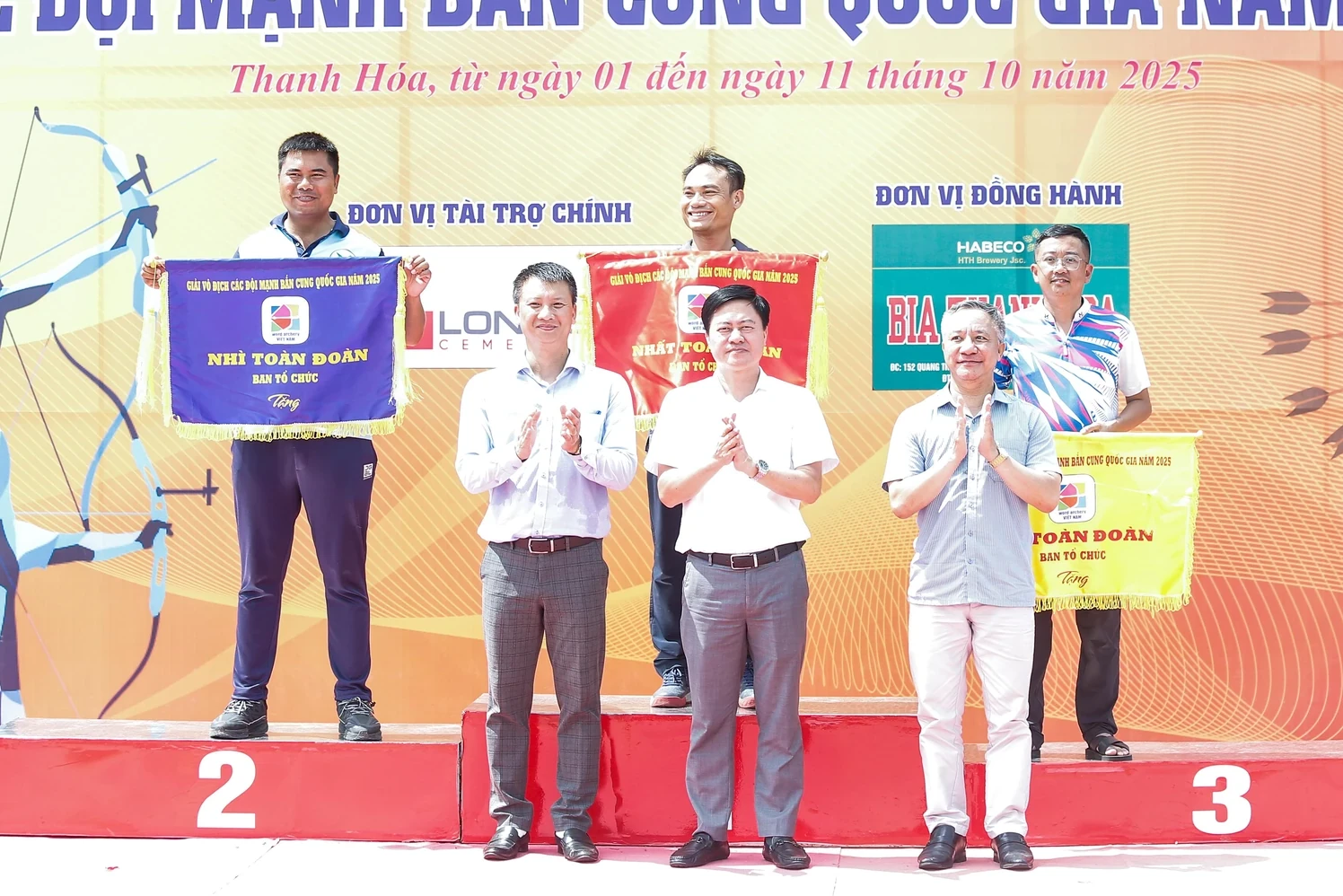 Giải vô địch các đội mạnh Bắn cung Quốc gia 2025 tại Thanh Hoá thành công tốt đẹp