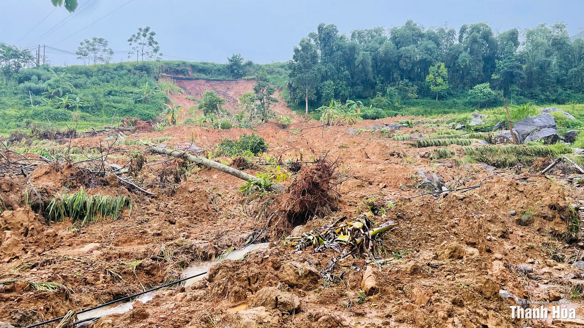Sạt lở ở Khu du lịch sinh thái cộng đồng Pù Luông, cảnh quan du lịch bị ảnh hưởng