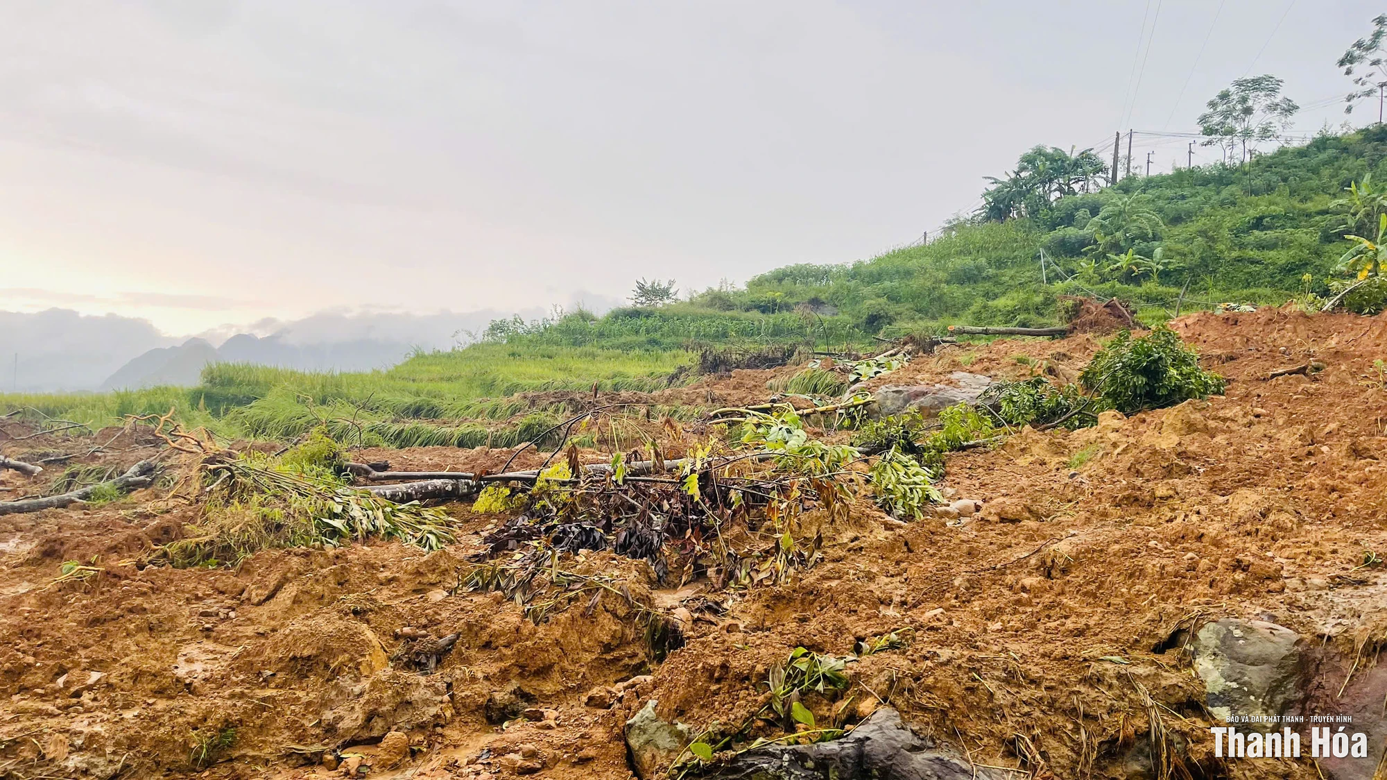 Sạt lở ở Khu du lịch sinh thái cộng đồng Pù Luông, cảnh quan du lịch bị ảnh hưởng