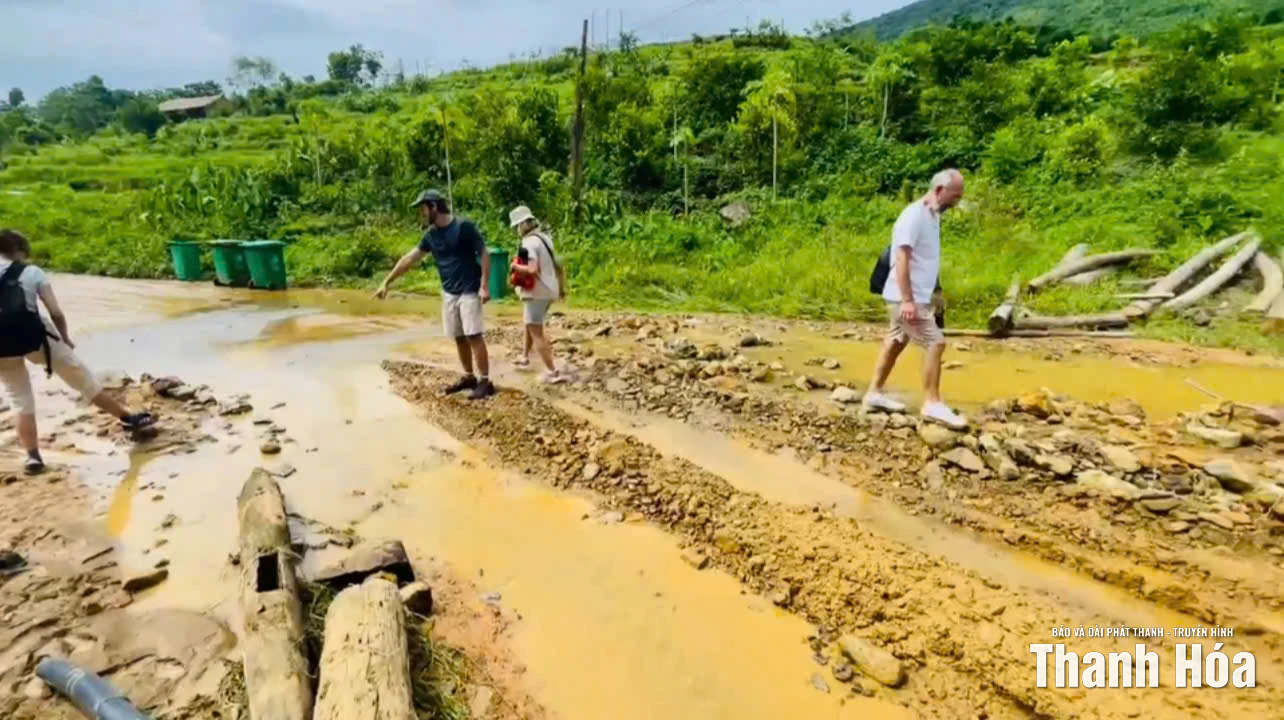 Sạt lở ở Khu du lịch sinh thái cộng đồng Pù Luông, cảnh quan du lịch bị ảnh hưởng