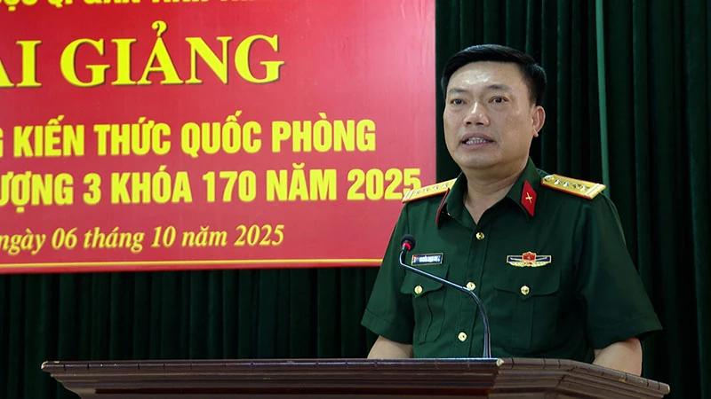 Bồi dưỡng kiến thức quốc phòng và an ninh đối tượng 3 năm 2025