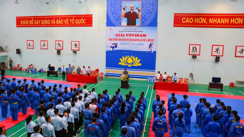 Hơn 300 vận động viên tham gia giải Vovinam tỉnh Thanh Hoá
