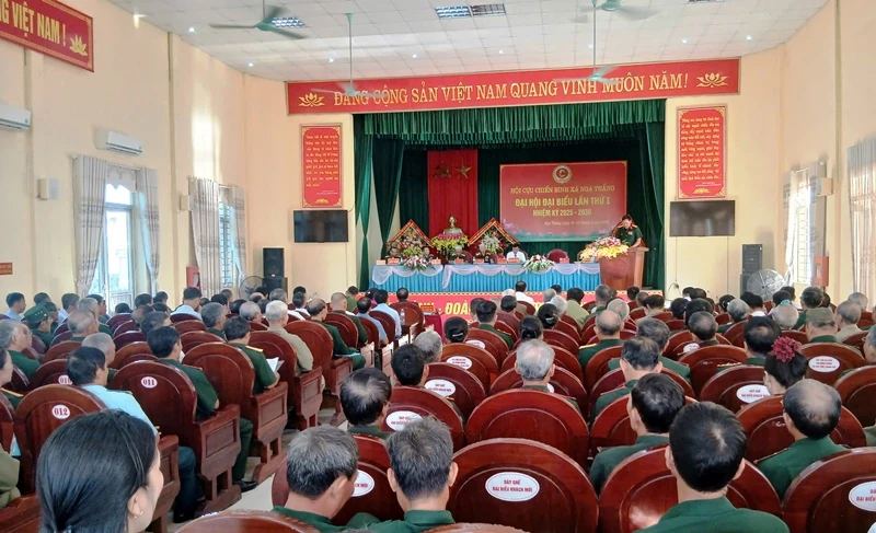 Đại hội đại biểu Hội CCB xã Nga Thắng lần thứ I